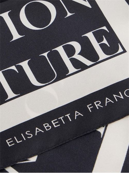 Foulard in seta con stampa Elisabetta Franchi | FO19F61E2685